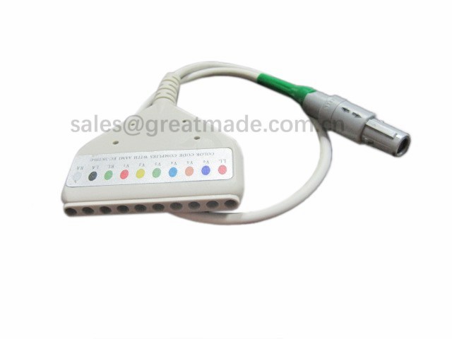 HT020-10A Cable de paciente biomédico de 10 derivaciones_ 副本