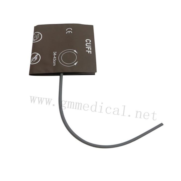 Manguito adulto grande reutilizable grande de la presión arterial del tubo, 34-43cm