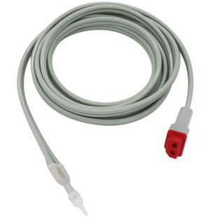 Manguera de presión arterial / manguera de aire NIBP compatible con Nihon Kohden, adaptador Y, manguera de doble tubo con manguito de tubo único, 3m