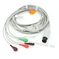 Cable de ECG con 5 derivaciones de 6 clavijas para monitor de paciente