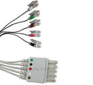 Cables de plomo M1968A de 5 conductores compatibles, AHA, Grabber