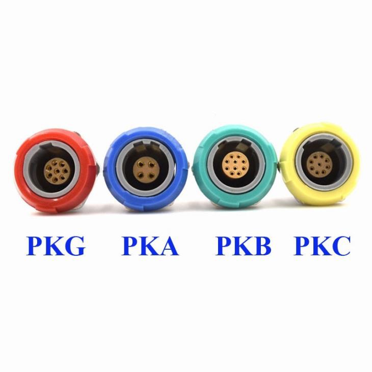 Medical Connector PKG PKA PKB PKC 2-10Pin 14 Pin 1P Back Panel Mounting Socket 0 40 60 80 Degree Socket