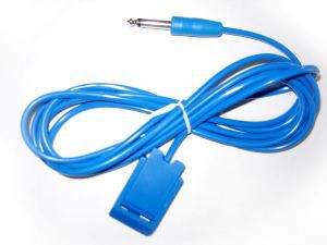 Cable adaptador con conector de 6,3. Conectar placa desechable Monopolar y unidad de Electrosurgical